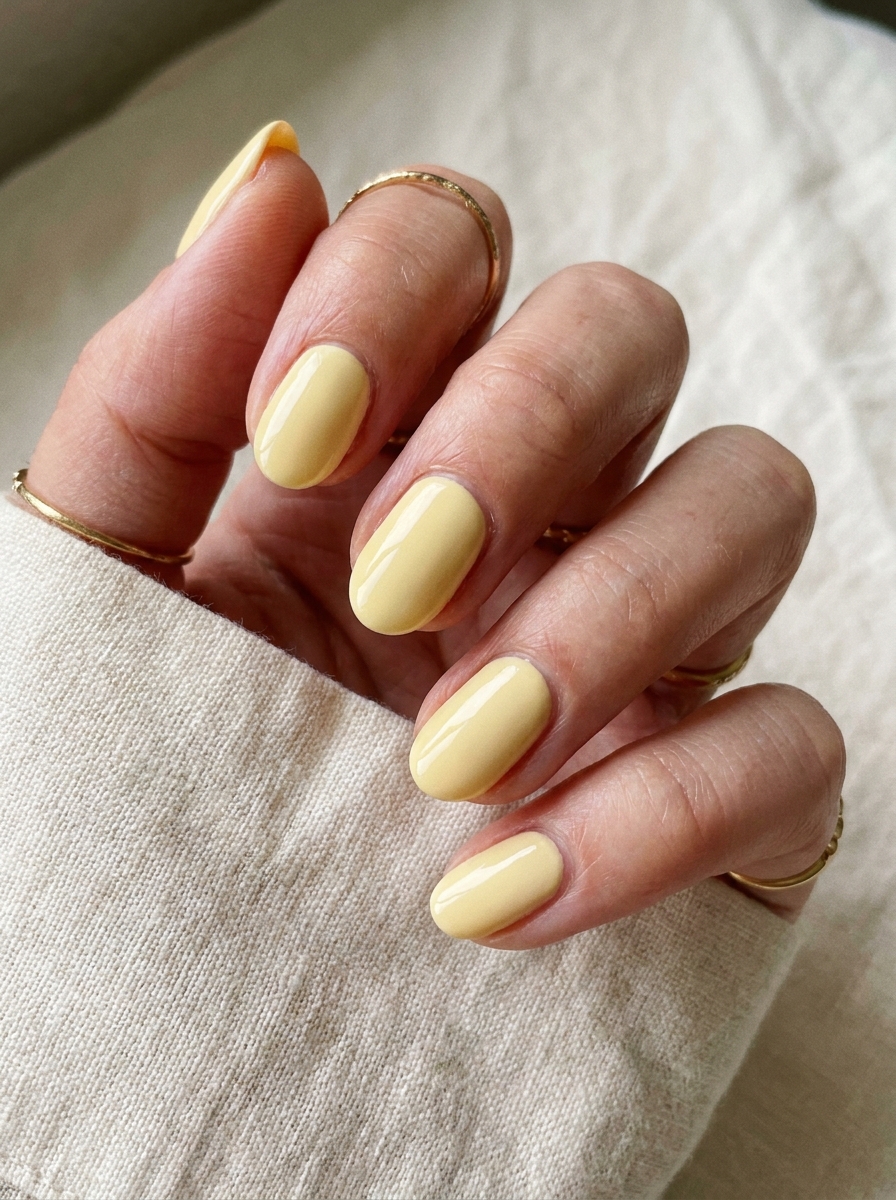 Butter Yellow als Nagel Farben Sommer Inspiration 2026